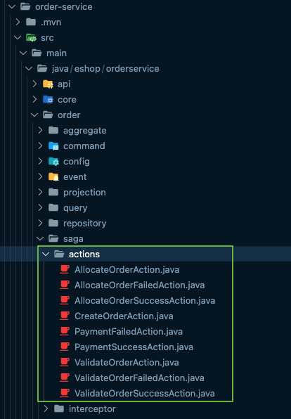 state machine actions